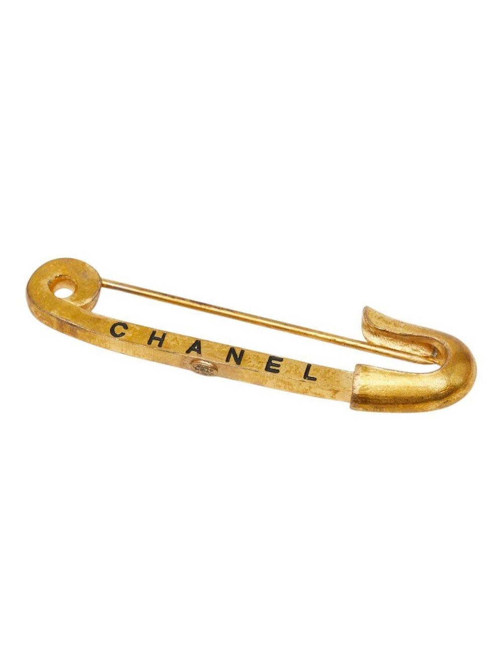 Chanel Safety Pin Brooch Metal #266482C66B